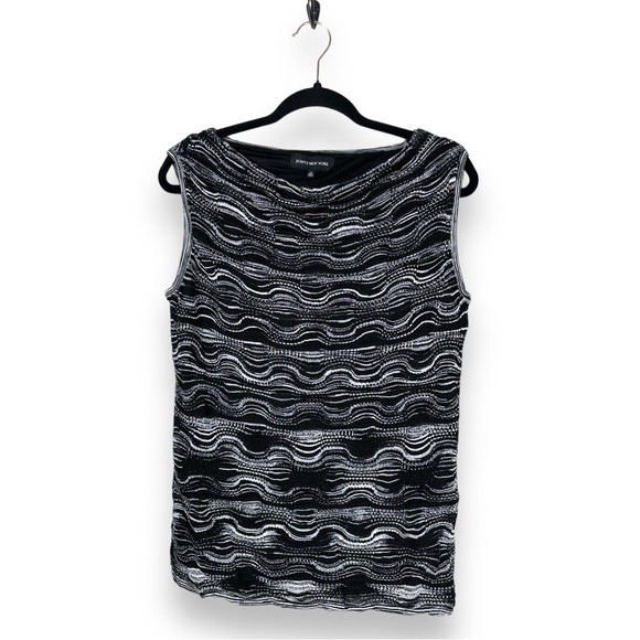 JONES NEW YORK knit layered sleeveless top XL fully lined cami essentials - Picture 4 of 9